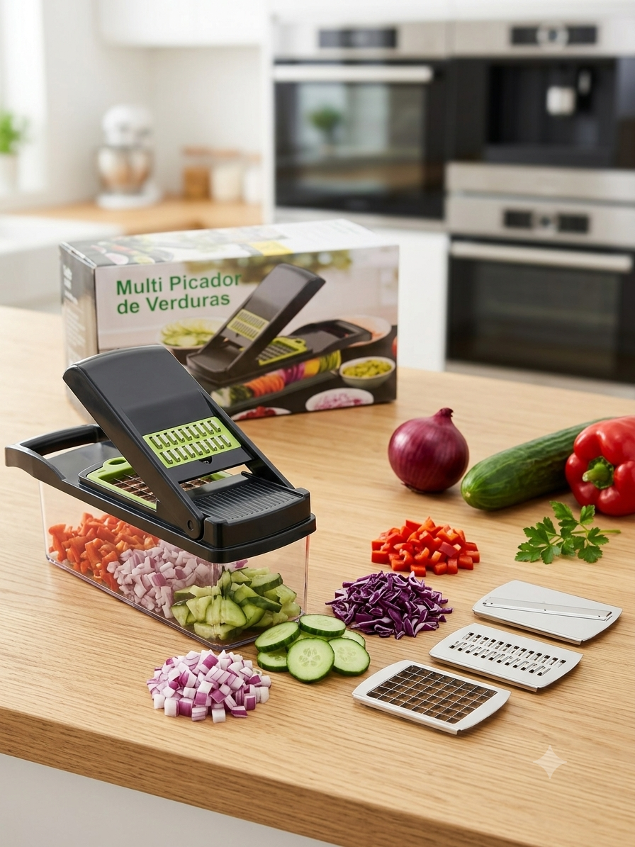 Multi-Functional Vegetable Chopper & Cutter (12-in-1)